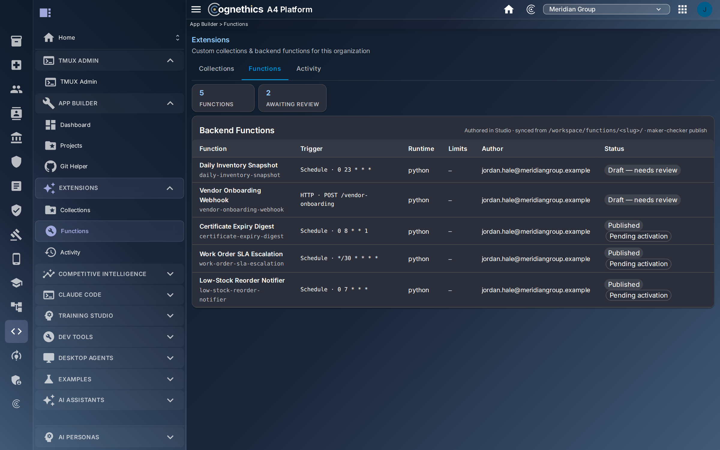 Real backend logic — nothing ships unreviewed — Cognethics