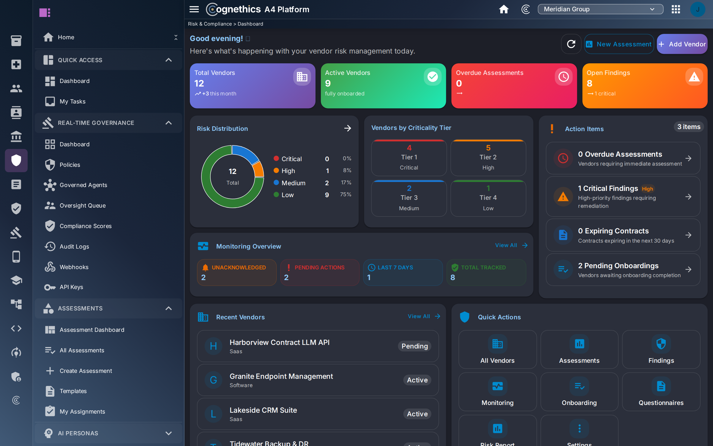 Your vendors and their AI, watched continuously — Cognethics
