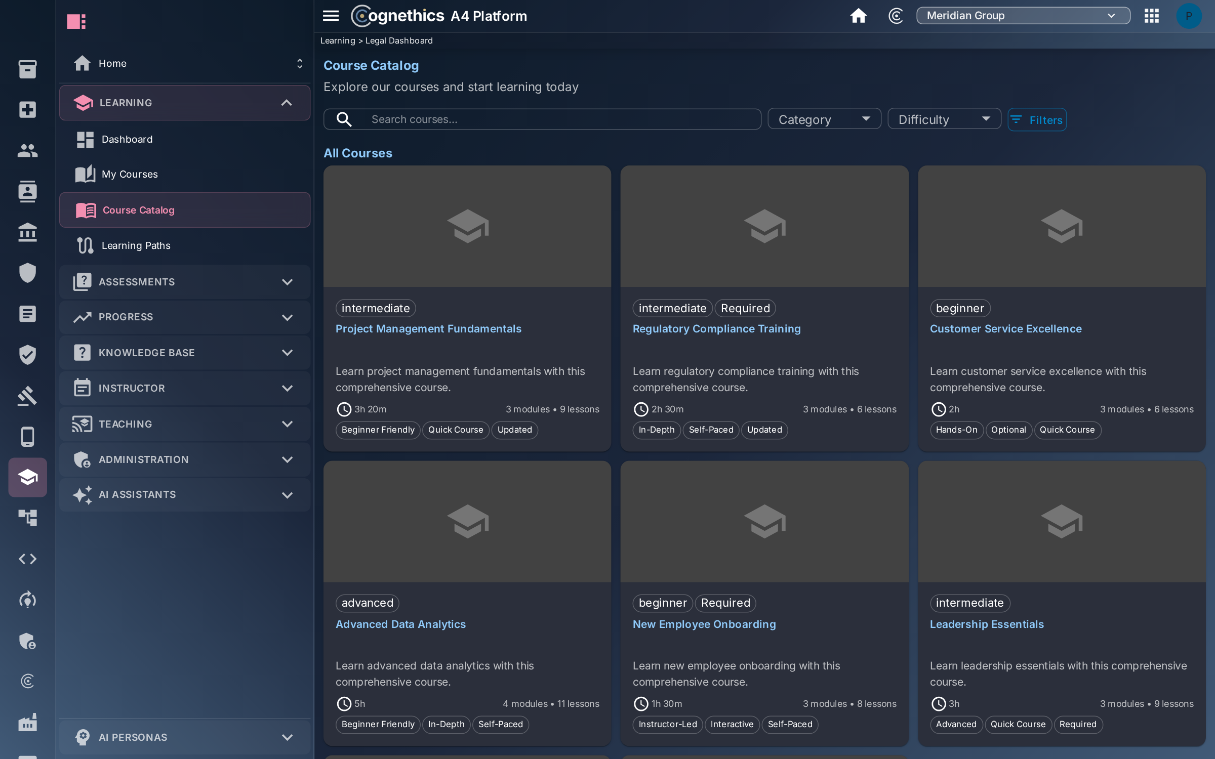 Course catalog — Cognethics