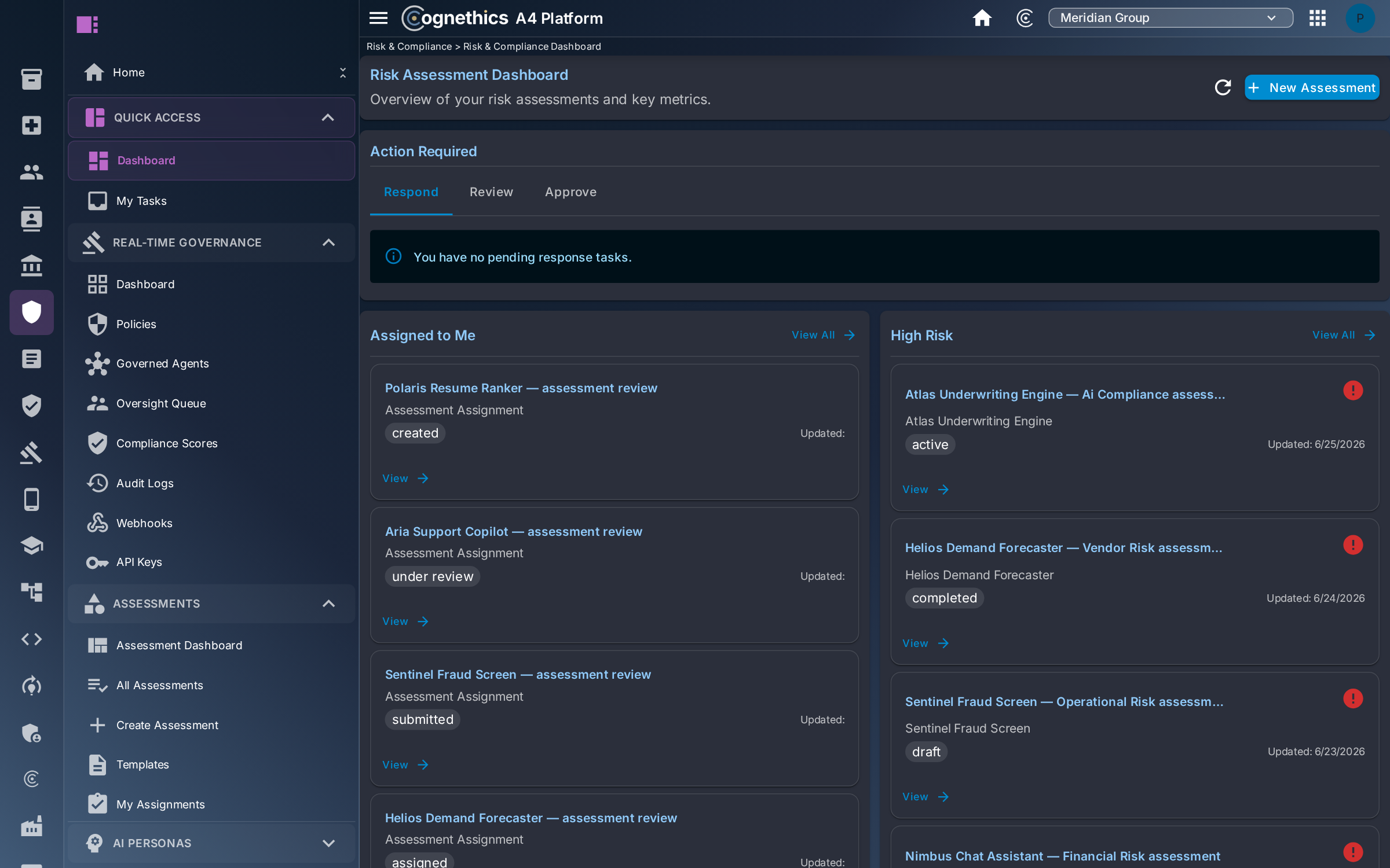 Risk and compliance, in one view — Cognethics