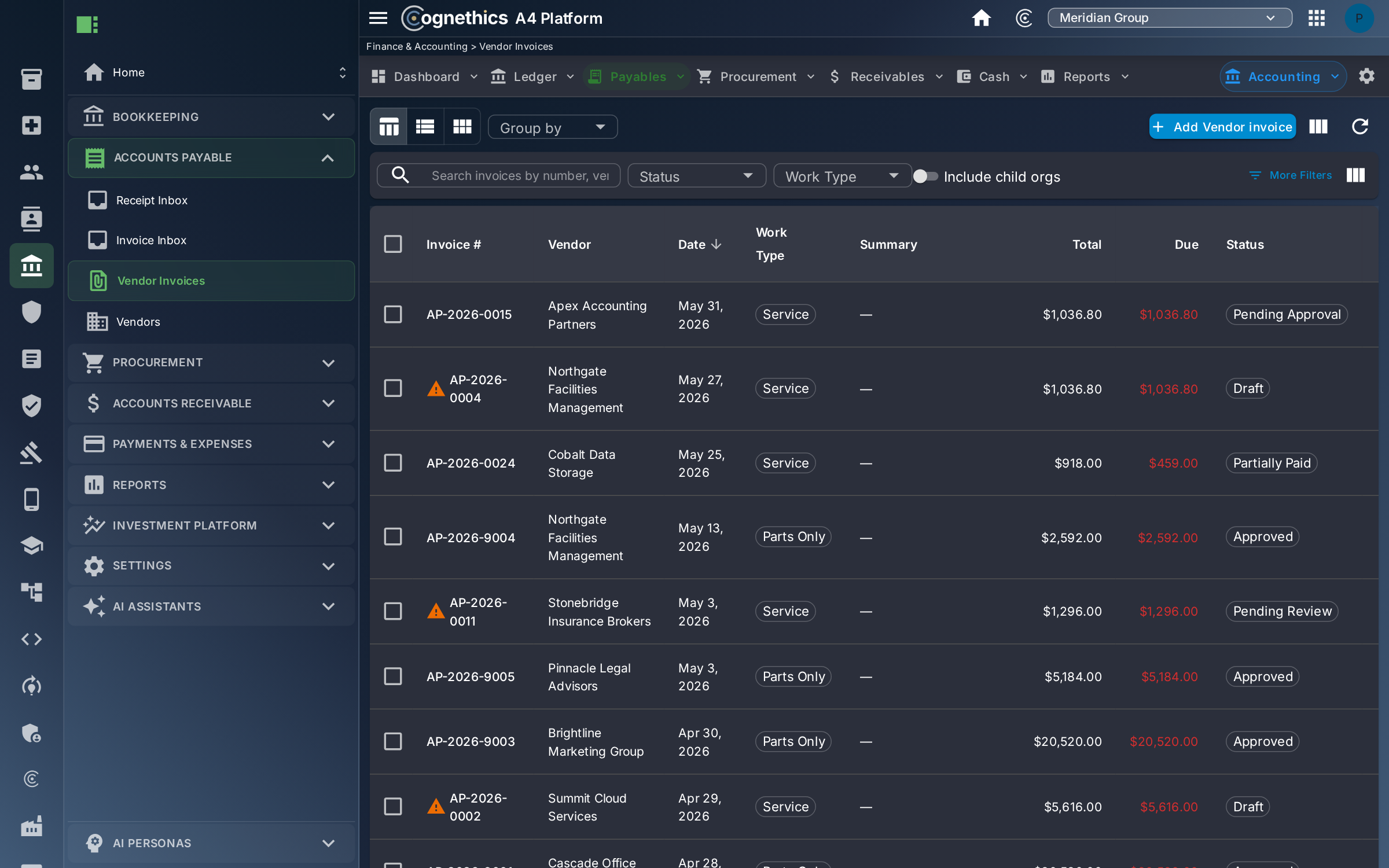 Invoices read and matched on arrival — Cognethics