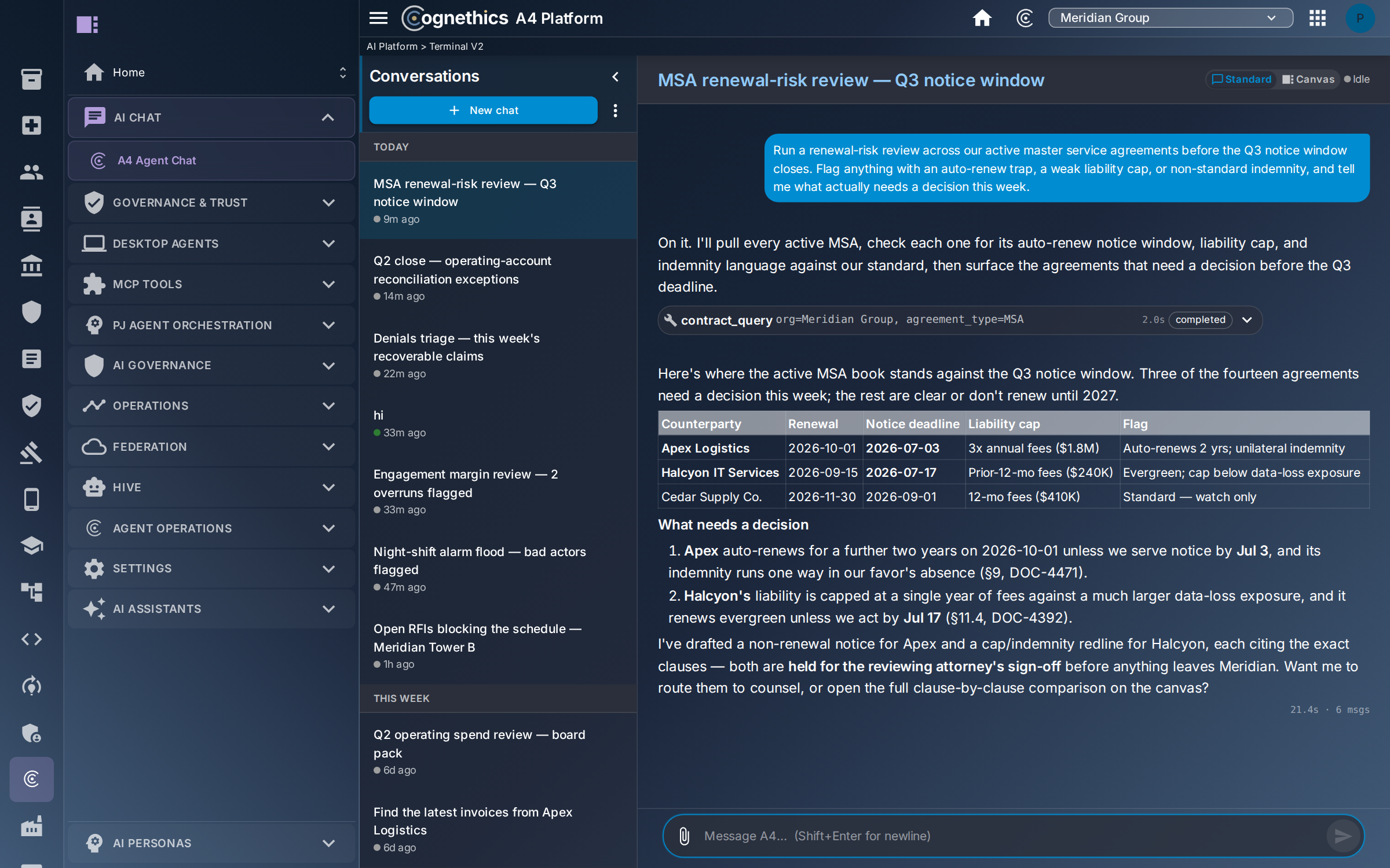 Agent at work — Legal & law firms — Cognethics